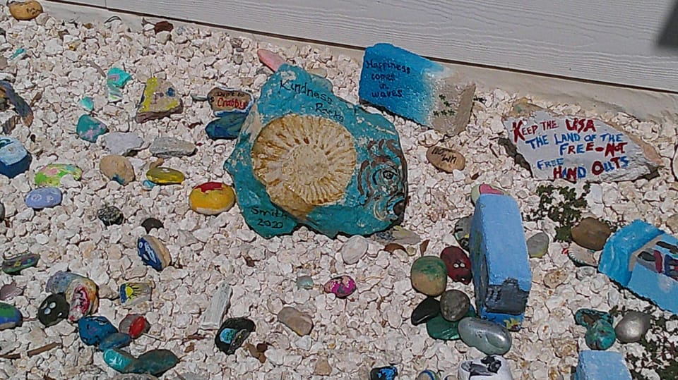 Have the kiddos bring a rock to leave in the rock garden