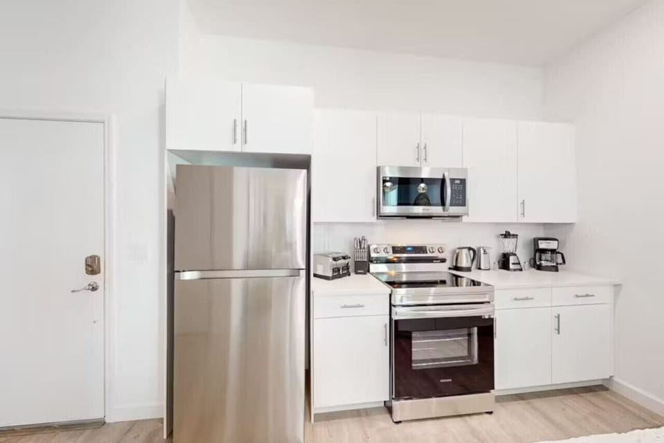 Everything you need to cook up a storm—fully stocked with appliances, cookware, and all the essentials.