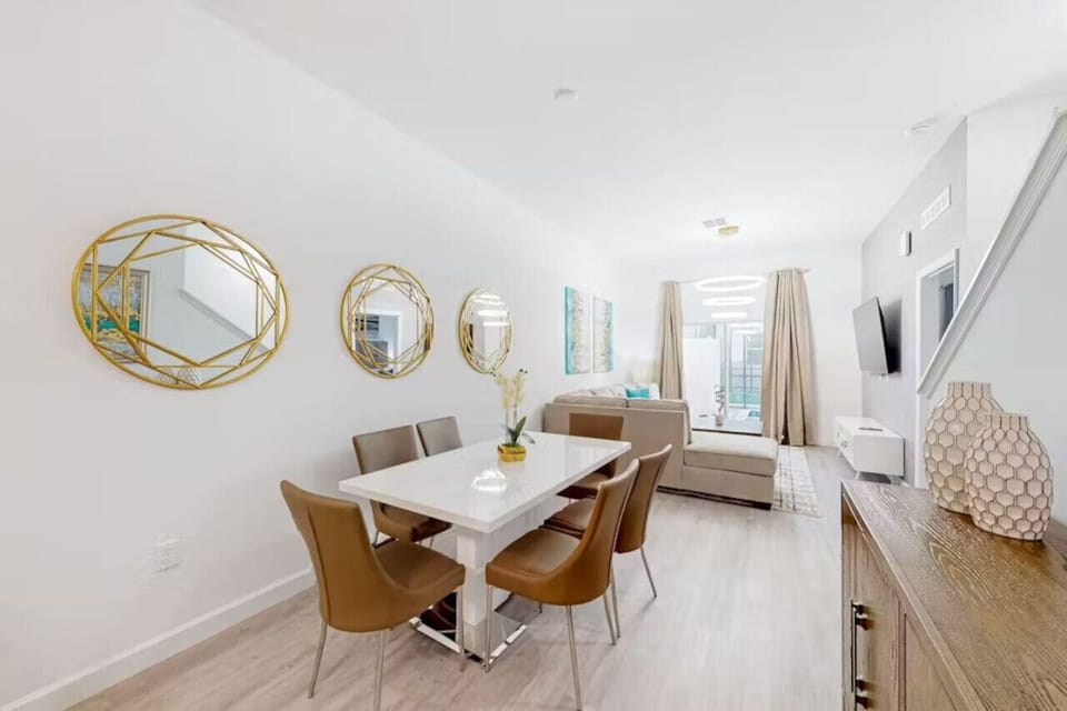 Enjoy meals and memories in a stylish, inviting dining area.