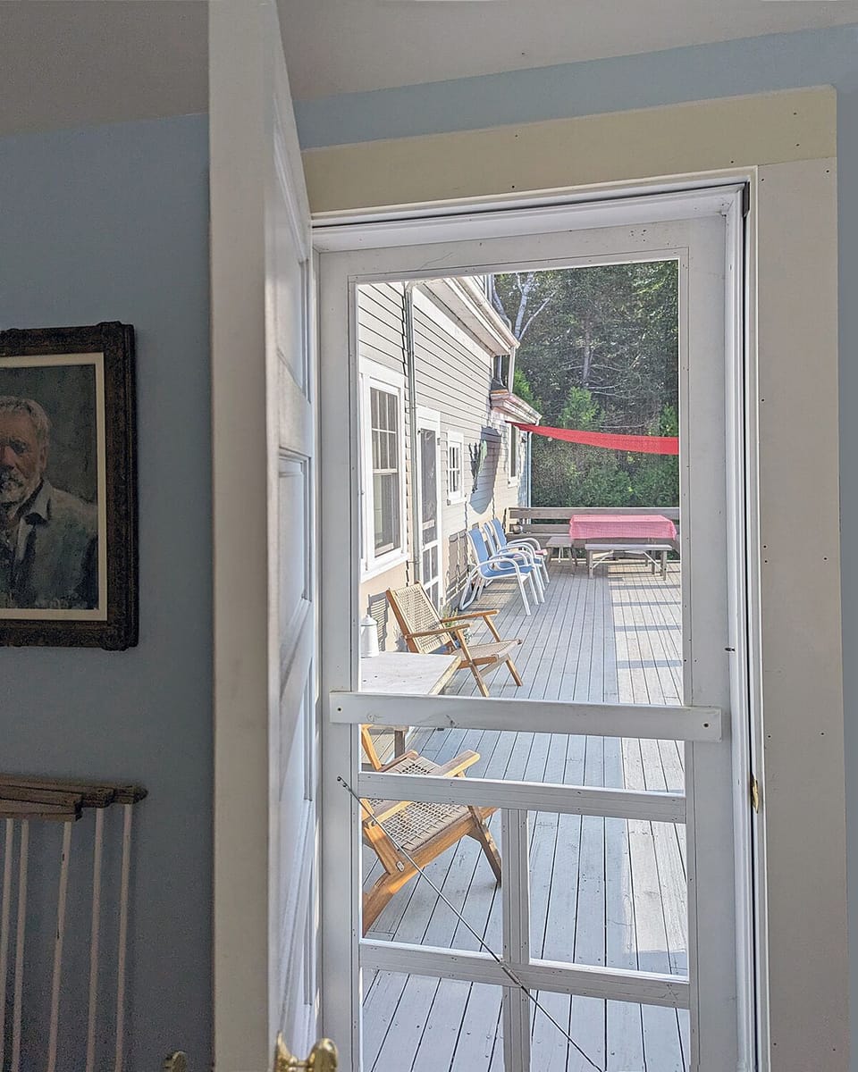 Downstairs Master Bedroom door to the back deck