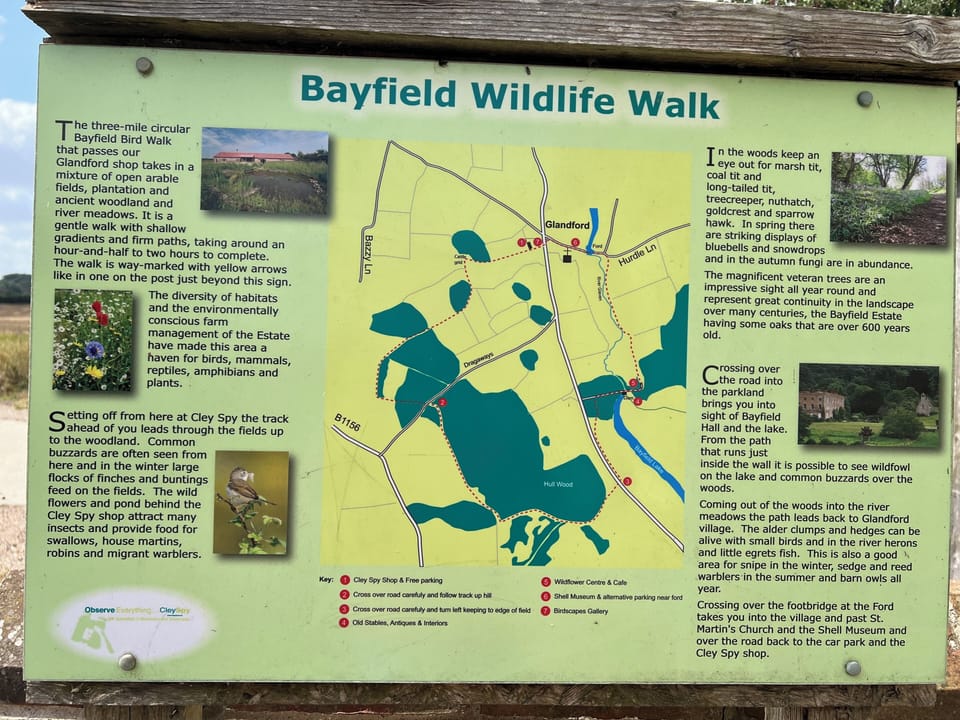 A local wildlife walk in a local village . I’m local so know a few places ☺️