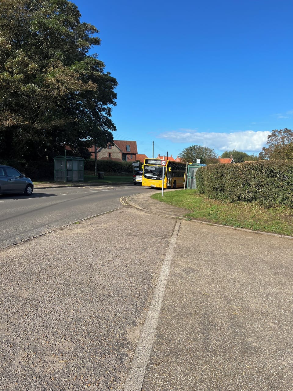 Bus stop is a stones throw away. Coast hopper bus ! Leave the car at home ! 