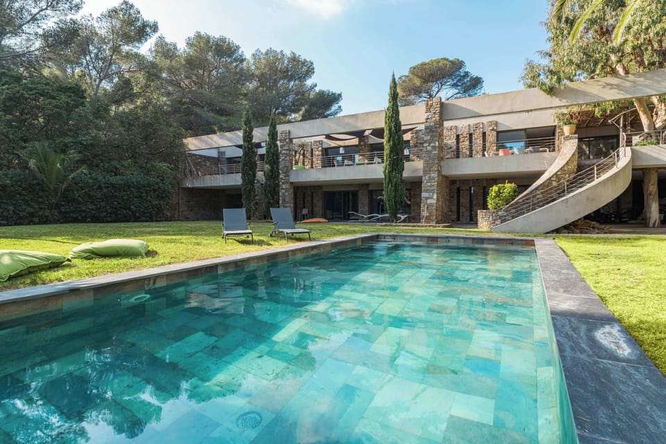 Large heated pool