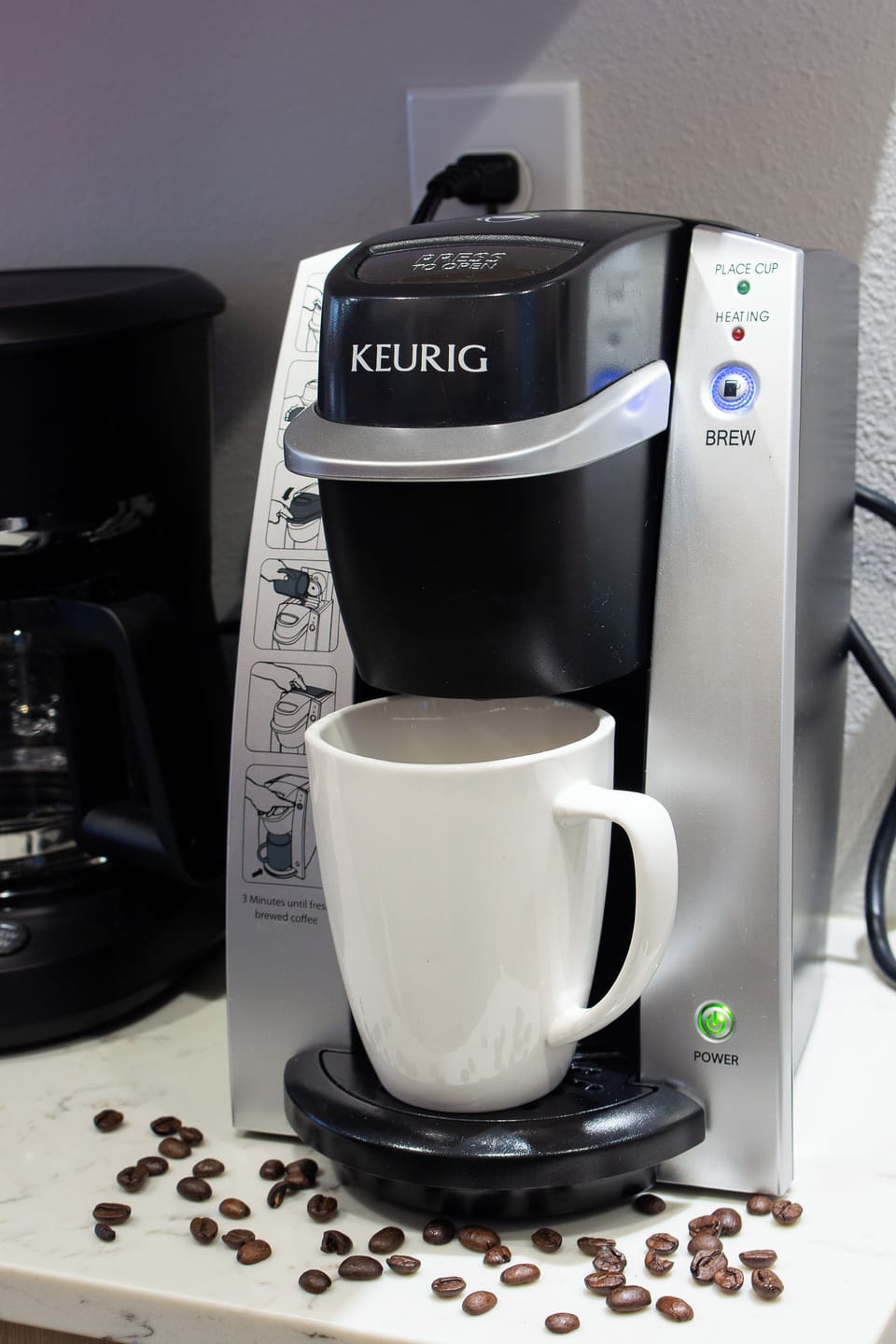 Your daily fix: Keurig, coffee, tea, syrups.