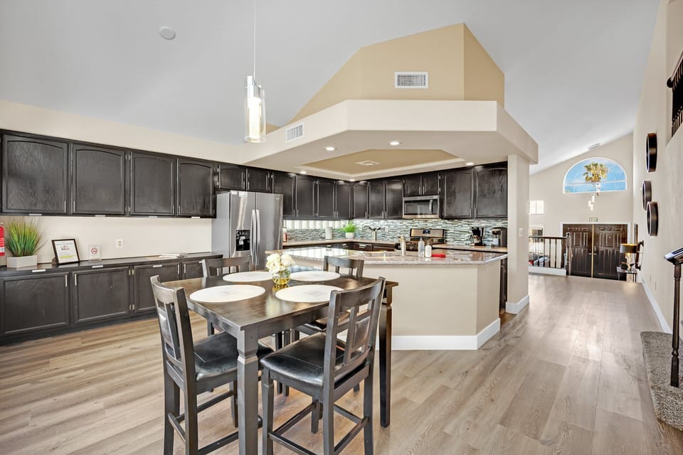 Step into a chef's paradise in our fully equipped, high-end kitchen, designed for culinary creativity and convenience.