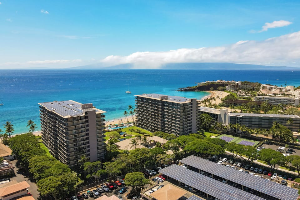 Aerial View - The Whaler Resort, Ka'anapali Beach and Black Rock