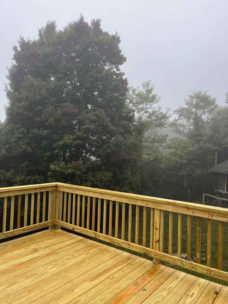 Clouds rolling through the compound