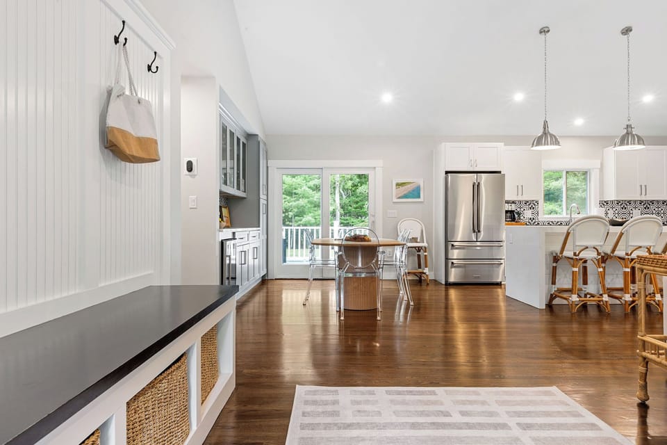 As you step through the door, the entire space unfolds before you.