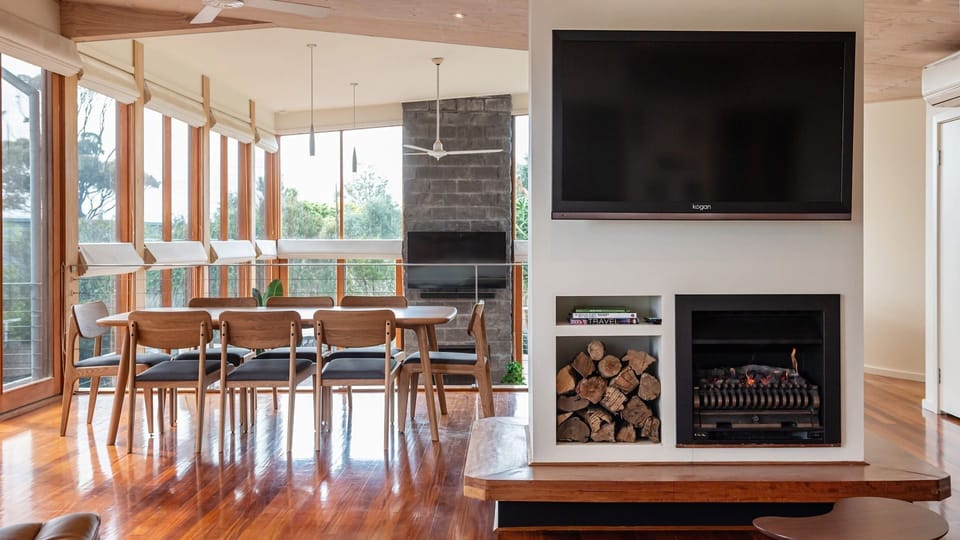 Fireplace for additional warmth