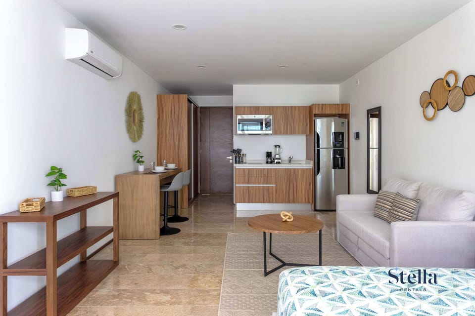 Our chic studio provides a blend of comfort and convenience