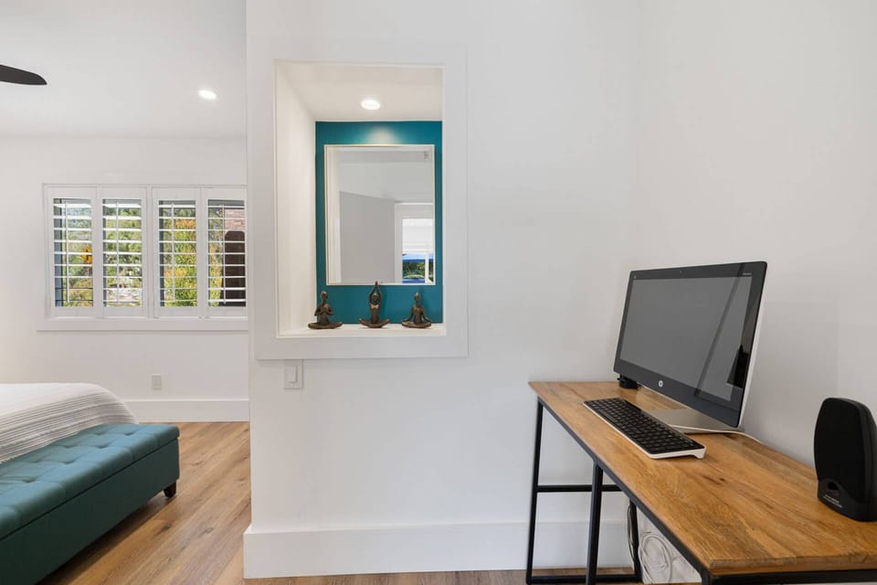Desk in Bedroom for Remote Work