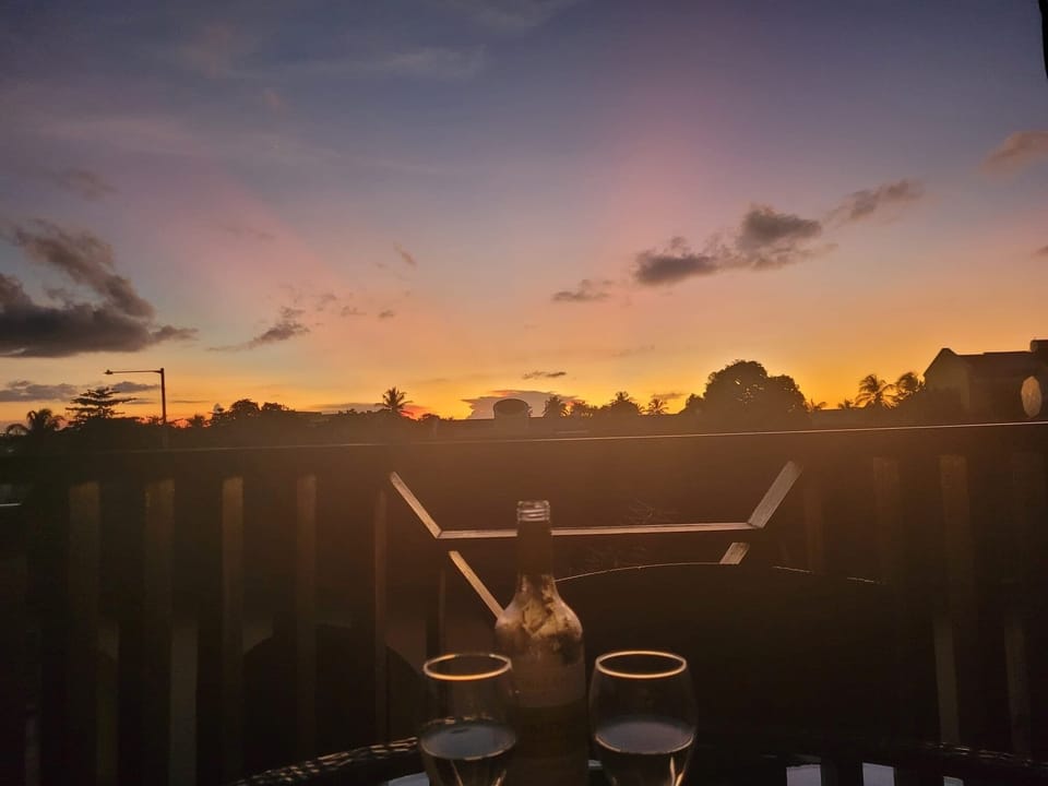 view from balcony