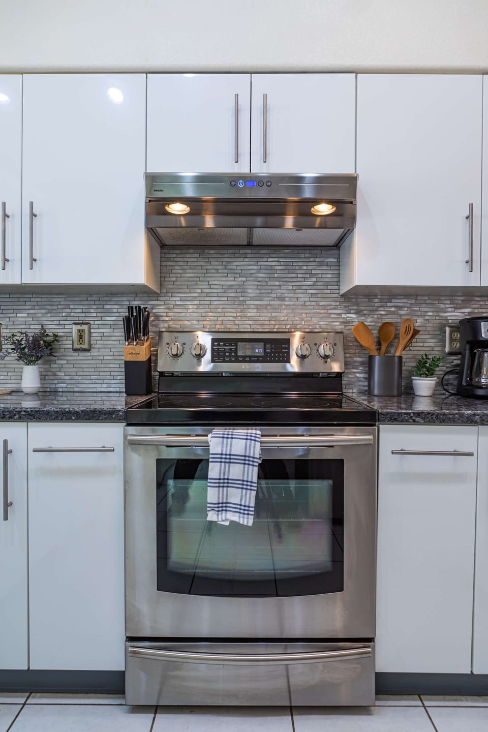 Fully stocked kitchen 
