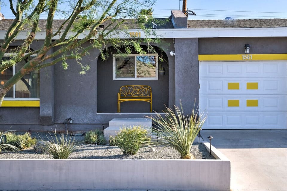 A stylish desert escape with a fun pop of color!