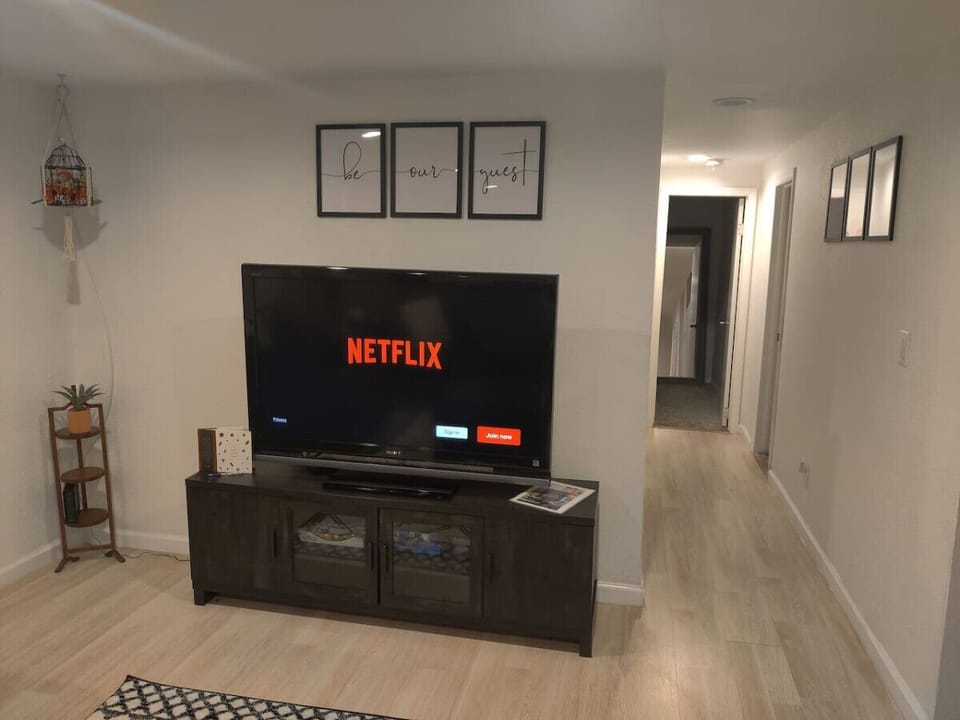 Watch your favorite show on the smart TV.