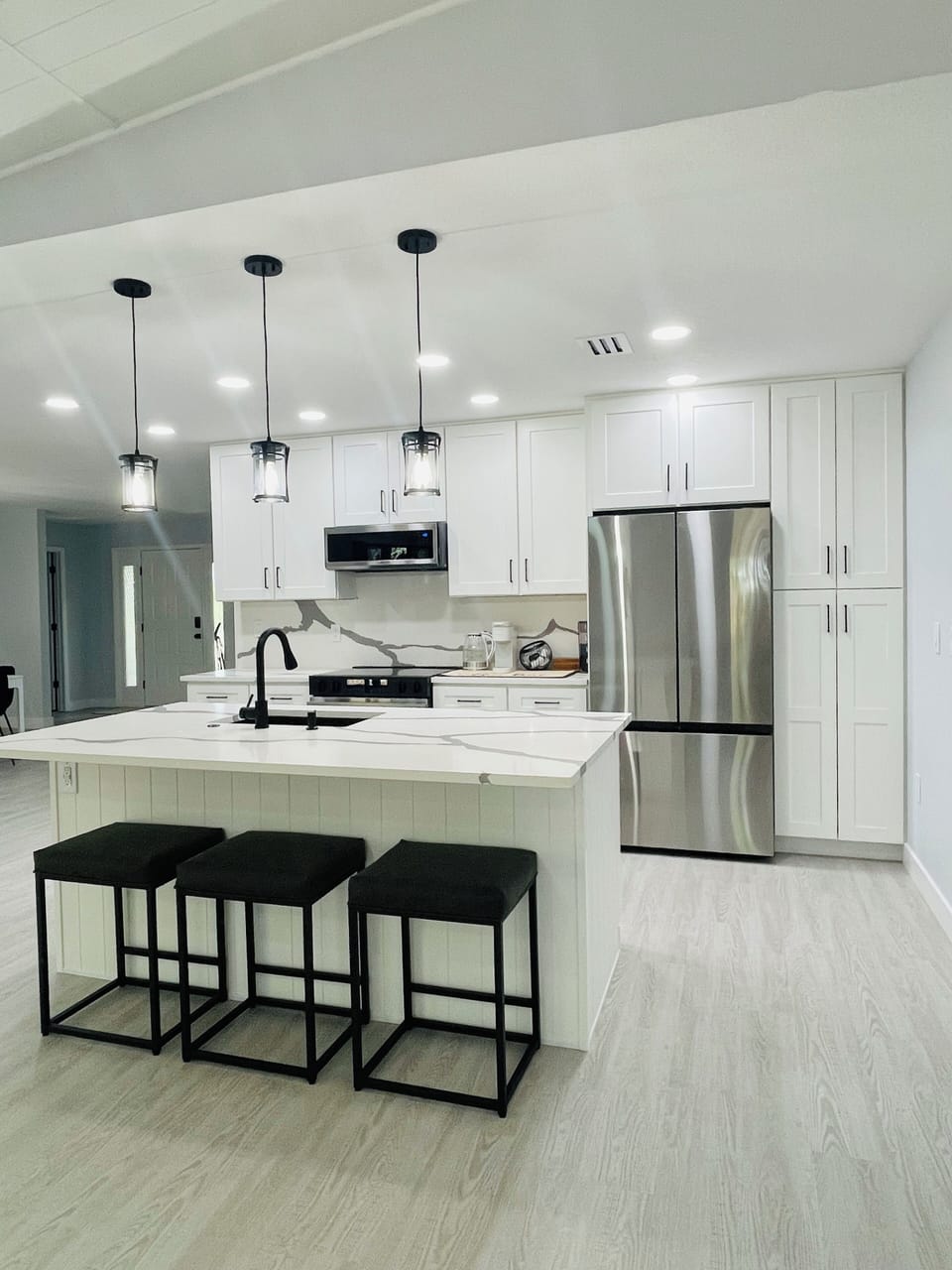 Open concept kitchen
