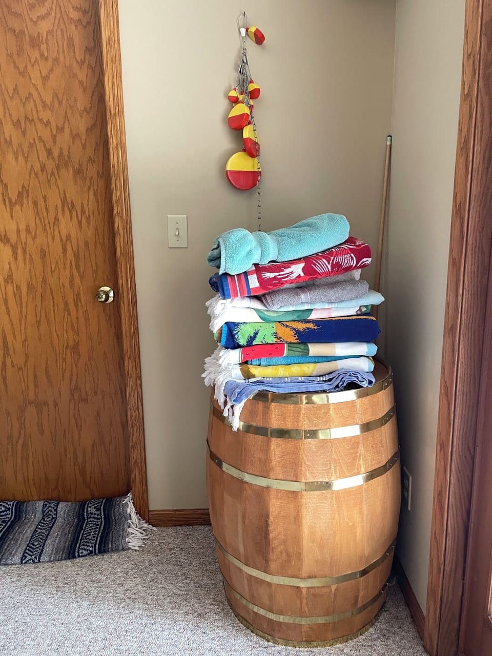 Plenty of beach towels for your use