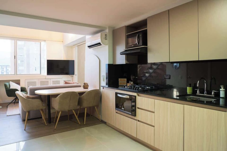 Fully equipped kitchen with everything you need: even an Airfryer!