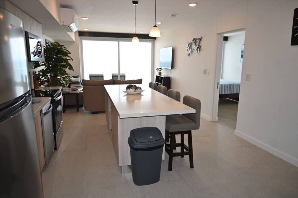 View from foyer to balcony
