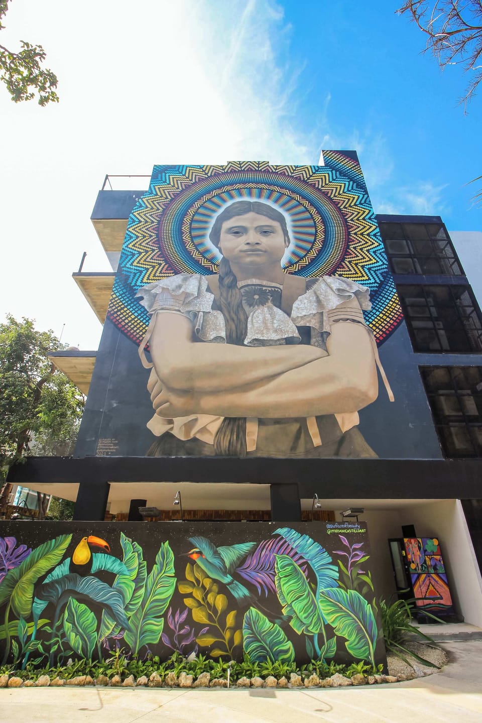 Community Adorned with Colorful Murals