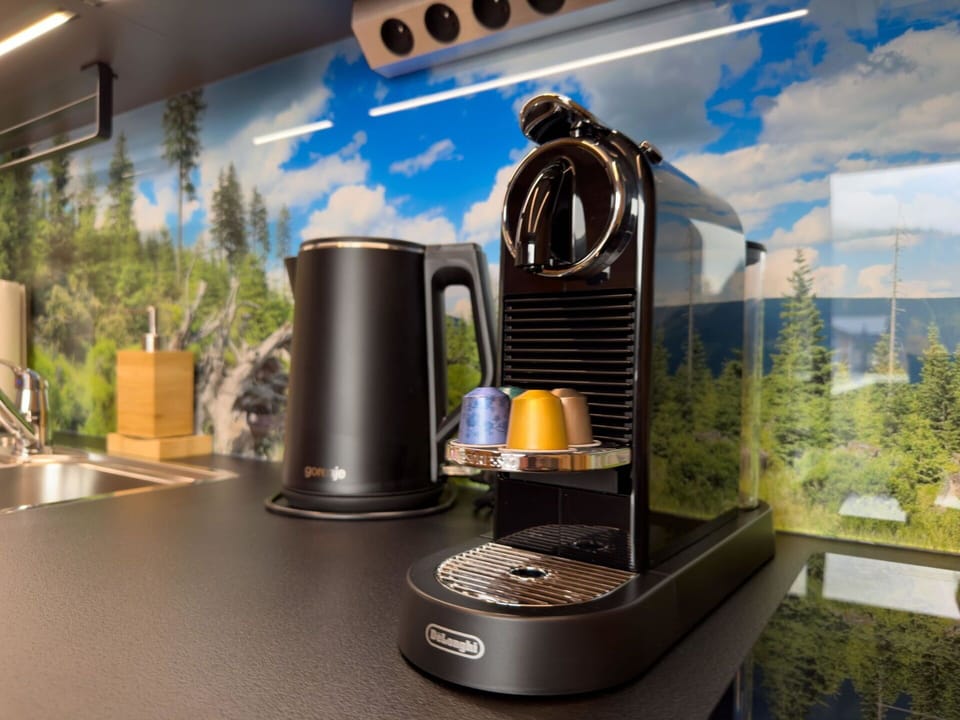 Tableware, Kitchen Appliance, Countertop, Home Appliance, Plant, Cloud, Audio Equipment, Gas, Coffeemaker, Kitchen