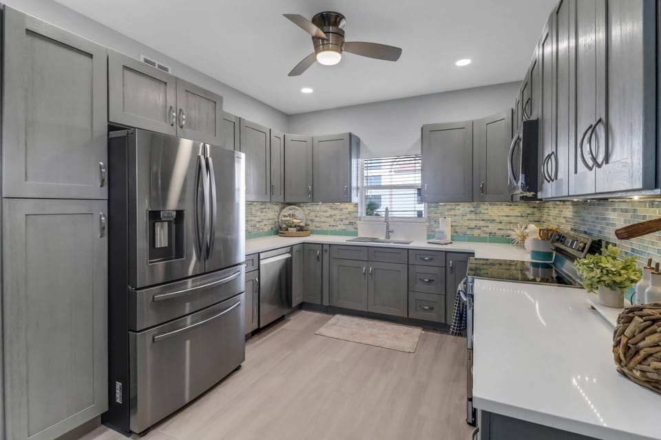 Cookware, dinnerware, many kitchen tools and small appliances are provided for your use - including a Nespresso and drip coffee maker.