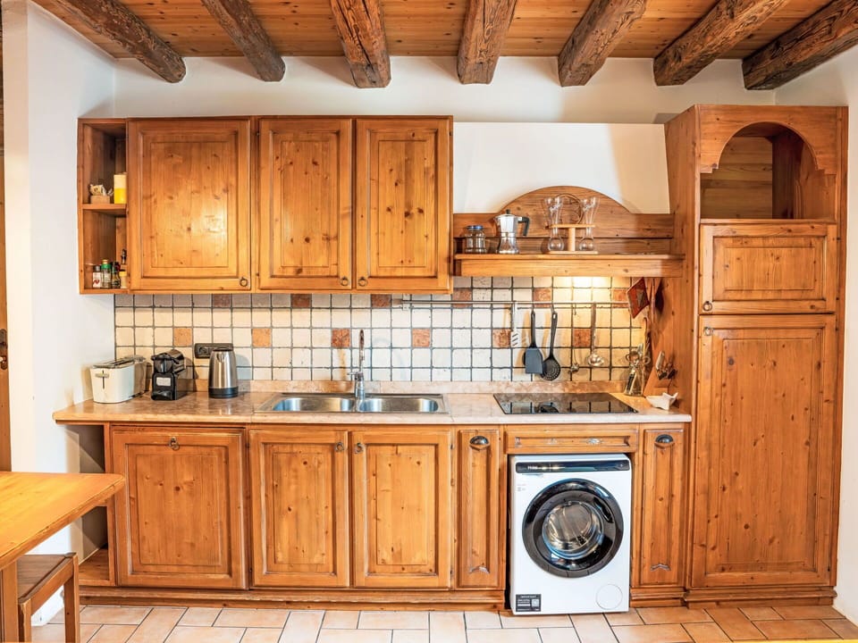 Kitchen, Wood, Countertop, Cabinetry, Interior Design, Major Appliance, Flooring, Furniture, Sink, Kitchen Appliance