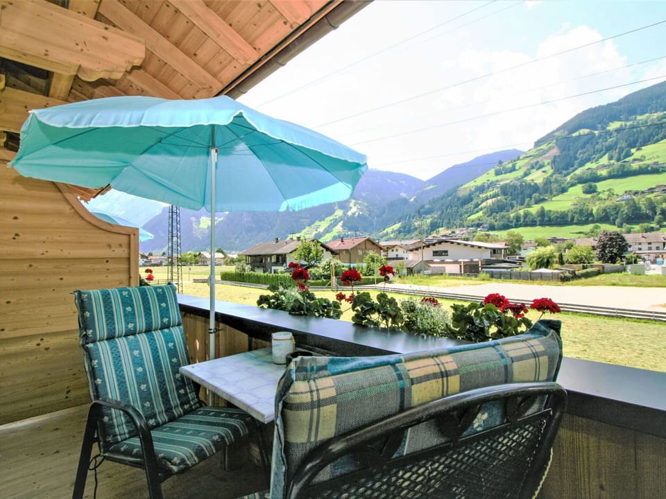 Plant, Property, Sky, Furniture, Cloud, Table, Blue, Green, Nature, Umbrella