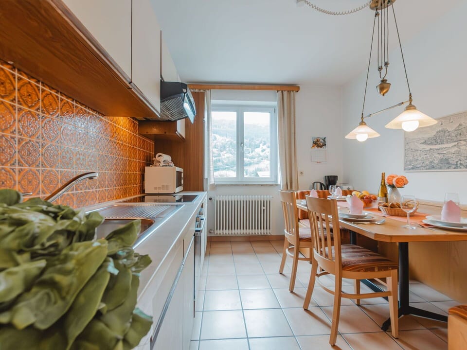 Interior Design, Kitchen, Furniture, Ceiling, Countertop, Flooring, Room, Kitchen & Dining Room Table, Kitchen Appliance, Floor