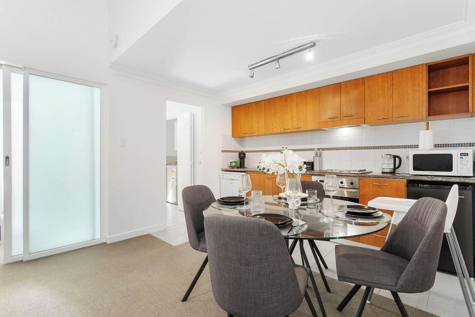 Enjoy an open-concept kitchen and dining space, complete with all the essentials you need for cooking and a comfortable spot to gather for meals.