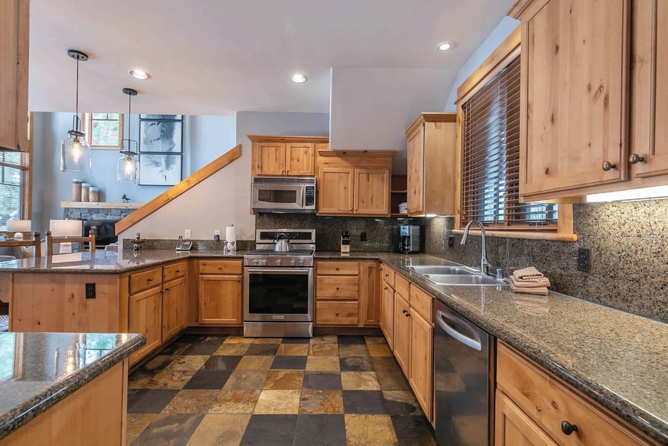 Fully equipped kitchen comes complete with locally sourced coffee and everything you need to feel like your cooking at home.