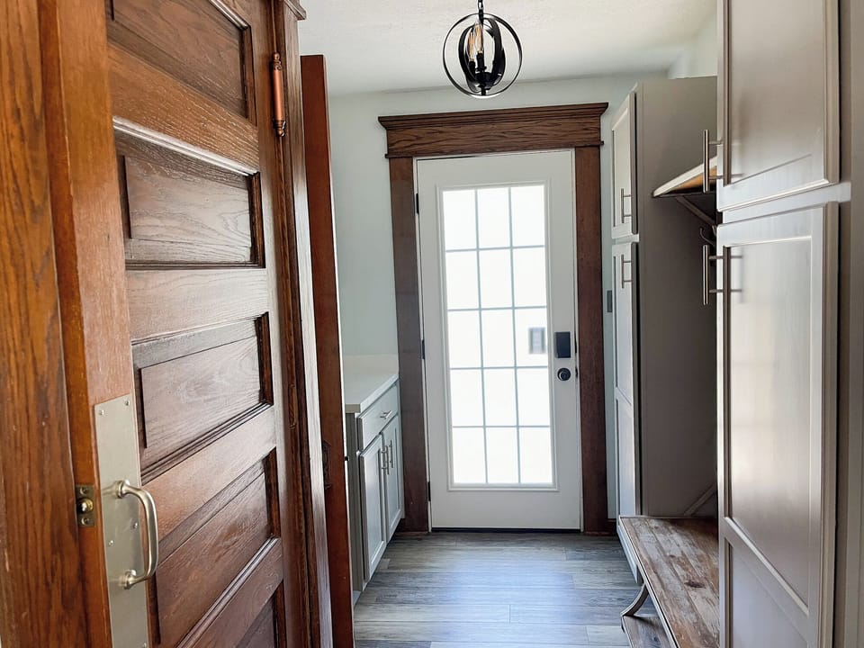 Hall and back door