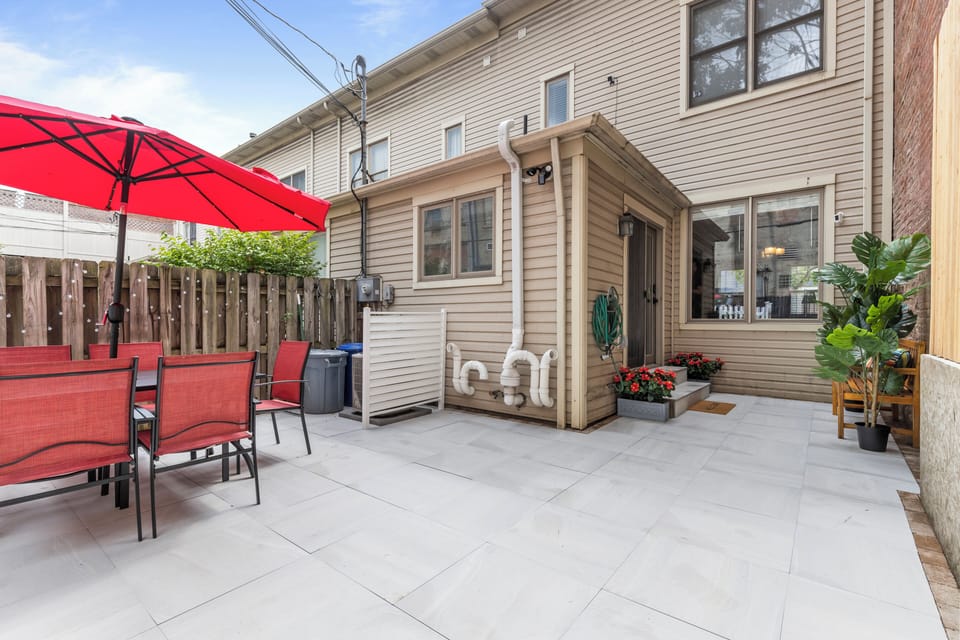 Private outdoor area designed for entertainment and enjoyment with your family and friends