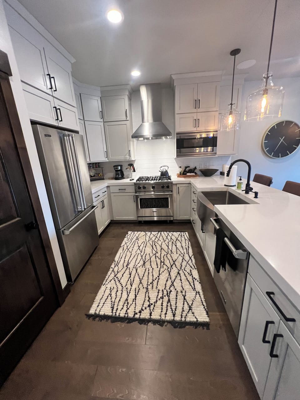 Fully stocked modern kitchen