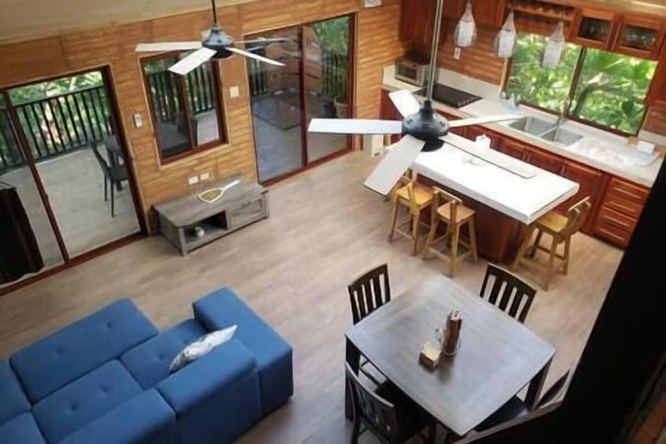 View of Top Floor living room from Loft above