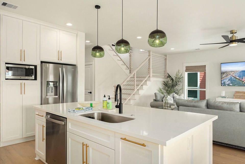 Beautiful kitchen with large island
