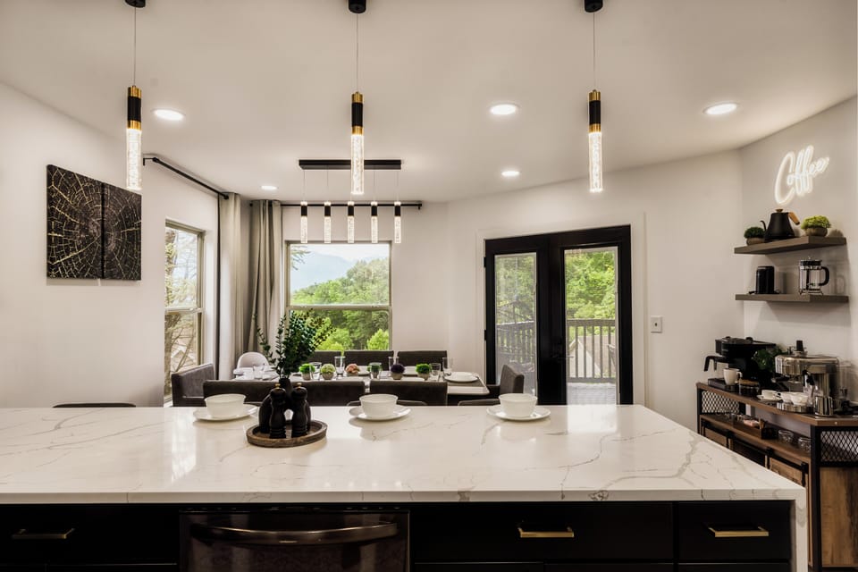Connects to the kitchen, enhancing convenience and comfort.