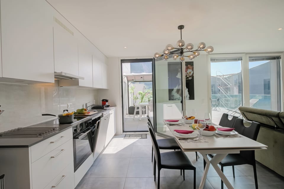 Kitchen and dining area