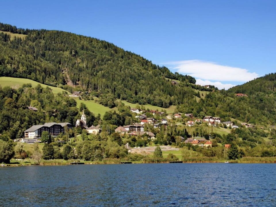 Water, Sky, Water Resources, Mountain, Cloud, Plant, Natural Landscape, Tree, Lake, Highland