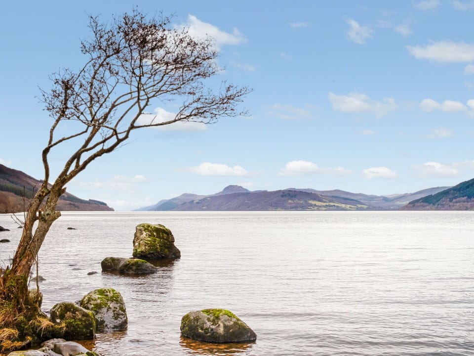 Water, Sky, Cloud, Water Resources, Plant, Natural Landscape, Tree, Mountain, Lake, Horizon