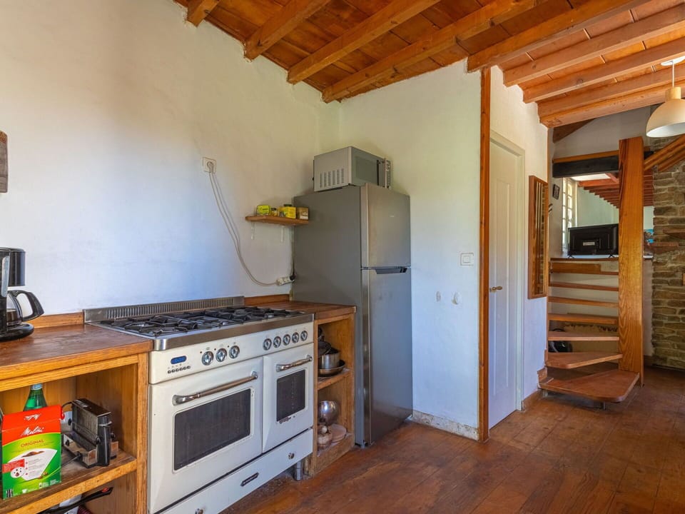 Cabinetry, Building, Wood, Kitchen Stove, Cooktop, Gas Stove, Countertop, Interior Design, Kitchen Appliance, Wood Stain