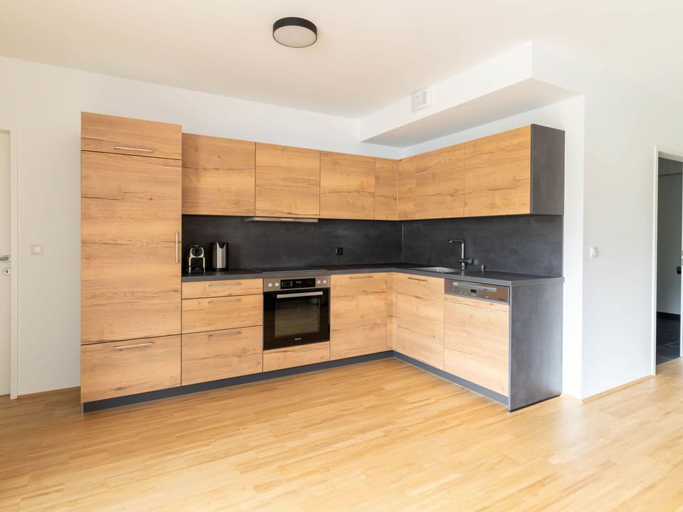 Cabinetry, Countertop, Furniture, Building, Wood, Interior Design, Drawer, House, Kitchen, Kitchen Stove