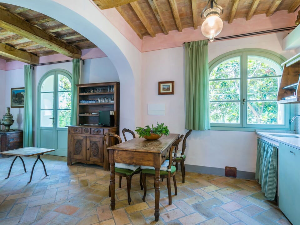 Furniture, Property, Window, Houseplant, Picture Frame, Blue, Azure, Wood, Table, Interior Design
