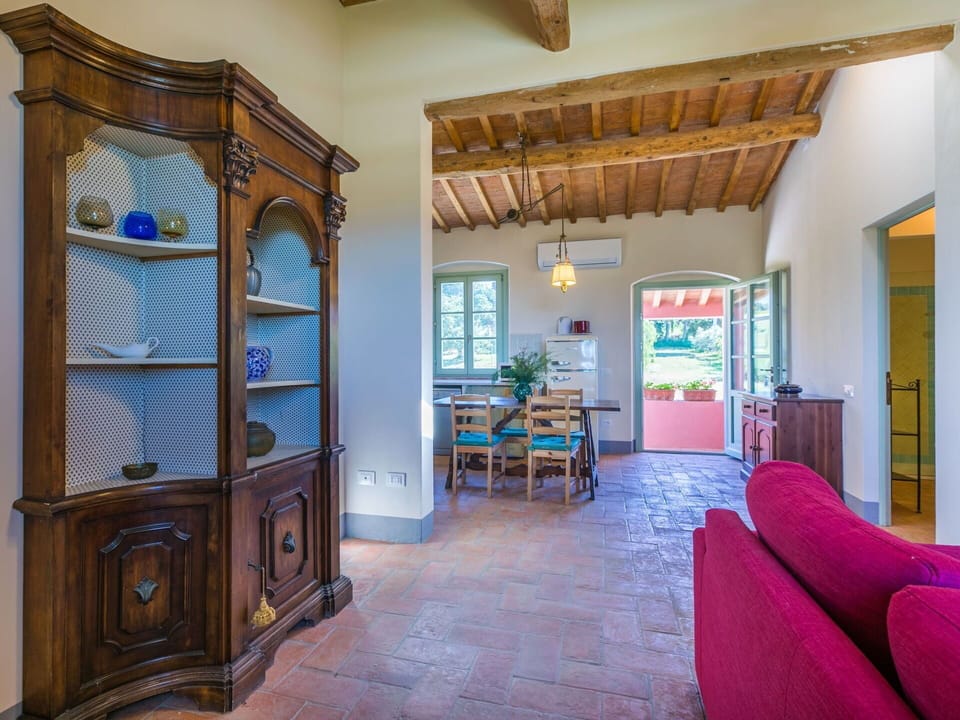 Furniture, Property, Cabinetry, Azure, Wood, Interior Design, Architecture, Houseplant, Floor, Flooring