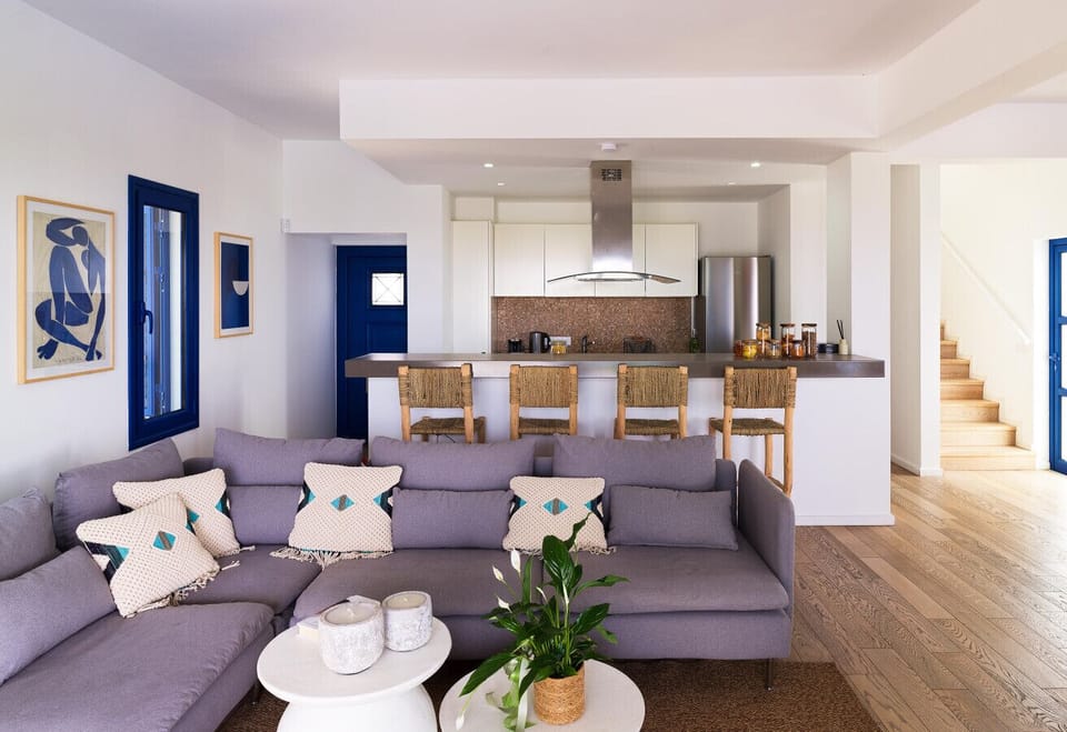Charming Living Room & Kitchen