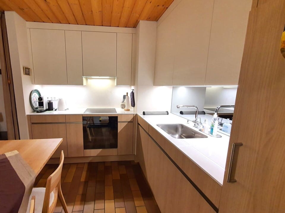 Cabinetry, Kitchen Sink, Countertop, Sink, Property, Furniture, Tap, Kitchen, Wood, Interior Design