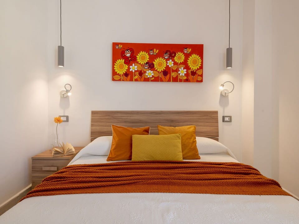 Furniture, Property, Wood, Comfort, Orange, Textile, Interior Design, Bed, Floor