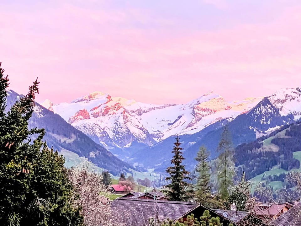 Sky, Cloud, Mountain, Natural Landscape, Natural Environment, Highland, Larch, Snow, Tree, Sunlight