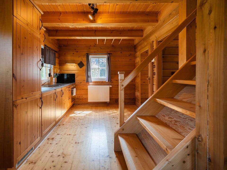 Wood, Interior Design, Floor, Wood Stain, Flooring, Real Estate, Hardwood, Beam, Cabinetry