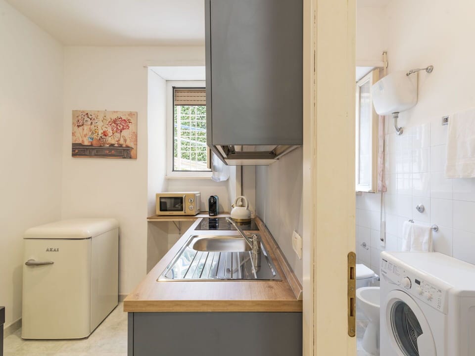 Laundry Room, Property, Sink, Cabinetry, Kitchen Sink, Kitchen Appliance, Clothes Dryer, Home Appliance, Tap